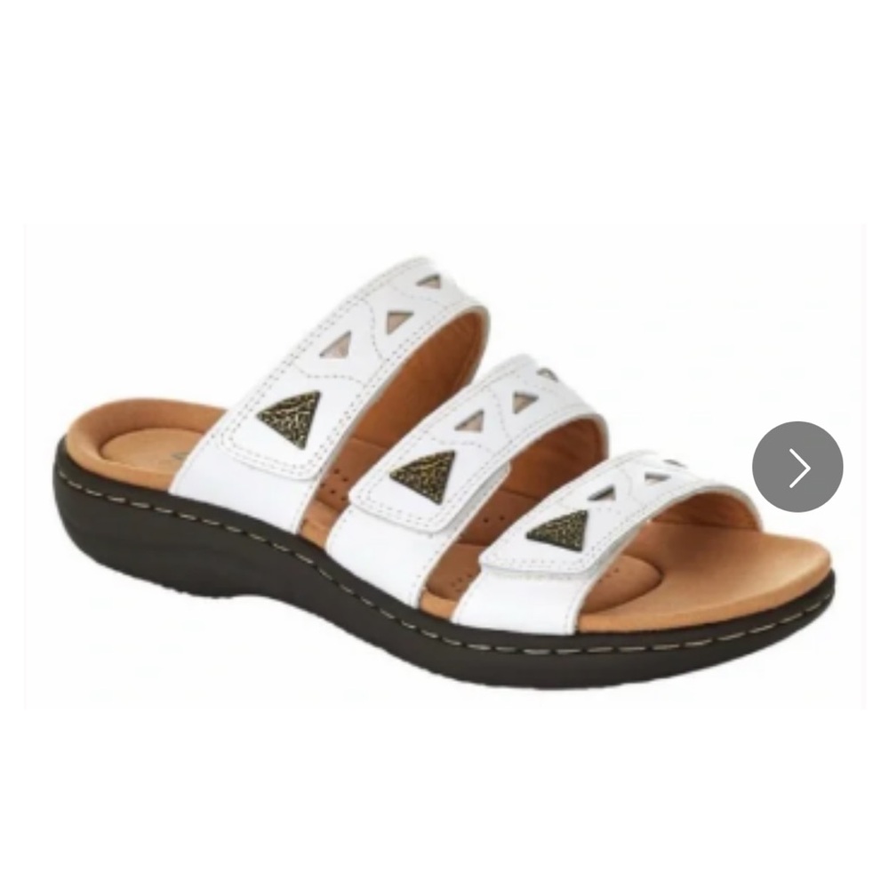 Comfort Slide Sandal - White
